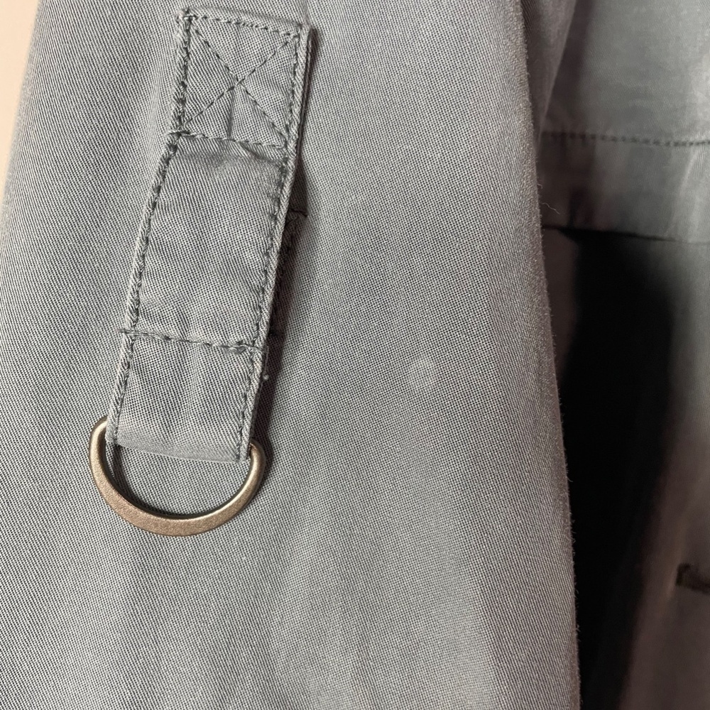 7 For all Mankind Blue Lightweight Trench Coat - Picture 12 of 12